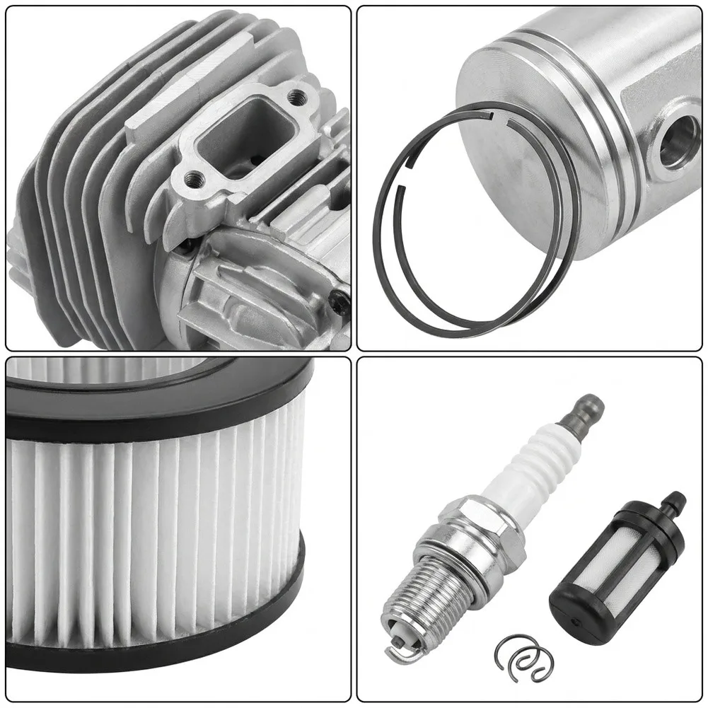 Replacement Cylinder For piston Kit Compatible with MS291 MS291C MS271 MS271C For Chainsaw 13pc Metal Engine Rebuild Set