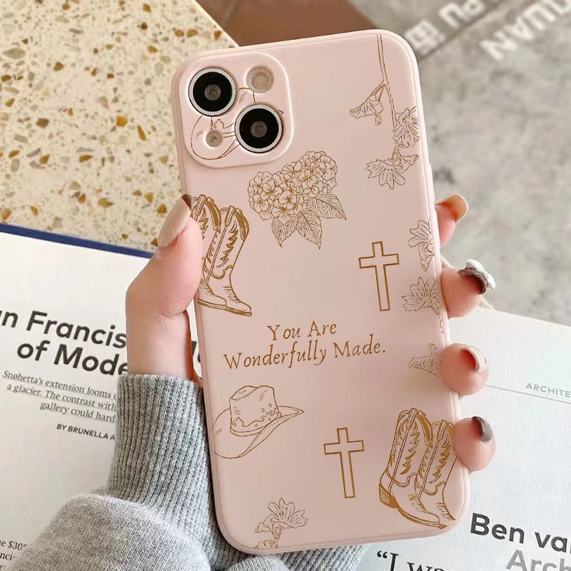 Para Realme GT 6 5G funda estilo occidental sombrero de vaquero y cubierta con eslogan cruzado para Realme GT 7 Pro 6T 12 11 10 Pro Plus 9i 8 Fundas suaves