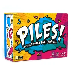 Piles Cards Games Family Games - for Kids 8 and Up Games for Adults - Family Game Night - Travel Games - Memory Games - 10 Mins