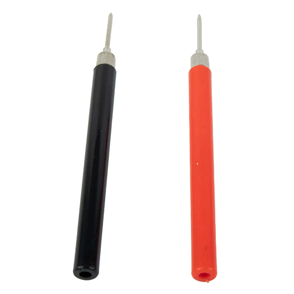 2PCS Insulated Spring Test Probe Tips with 4mm Socket Wire Connector for Multimeter Use in Auto and Electrical Testing