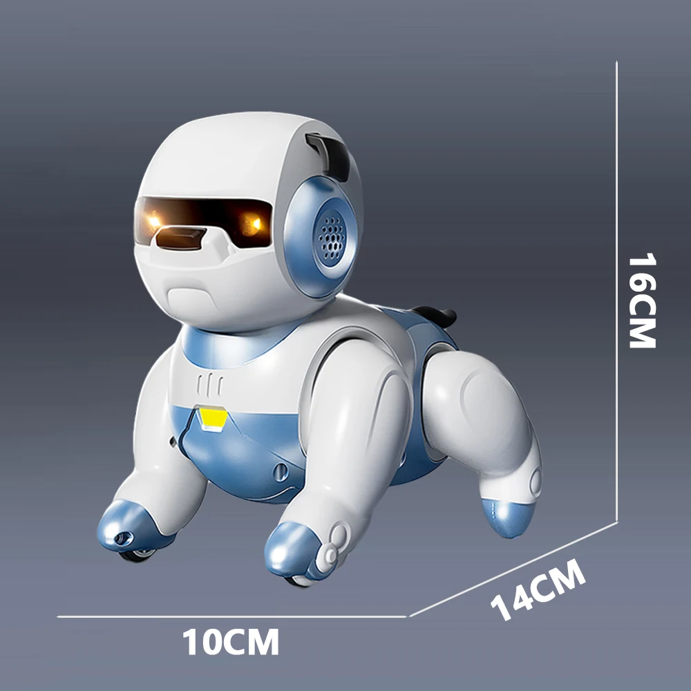 New Smart Robot Dog AT009 Dance Voice Command Touch Control Toys Interactive Cute Robots Dog For Kids regali di natale di compleanno