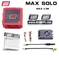 1/3PCS RUSH TANK MAX SOLO 5.8GHz 2.5W High Power 48CH VTX Video Transmitter with CNC shell For RC FPV Long Range Racing Drone