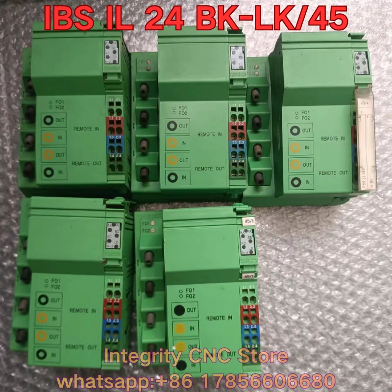 Second-hand IBS IL 24 BK-LK/45 PLC module 2860358 functional test is normal