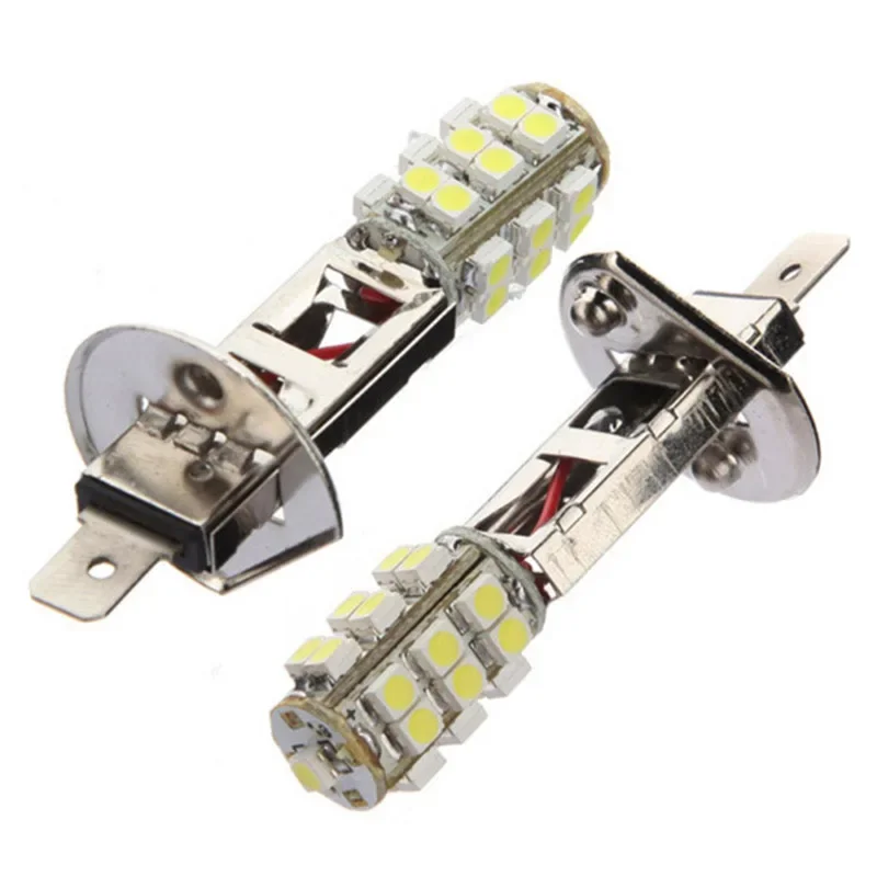 

2PCS H1 H3 LED Bulbs for Fog Lights 3528/1210 25SMD 12V White Led Auto Lamp H3 H1