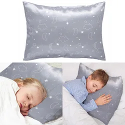 1 Pack Kids Silk Satin Pillowcases Toddler Bed Pillowcase Soft Boys Girls Pillow Covers Machine Washable Home Supplies