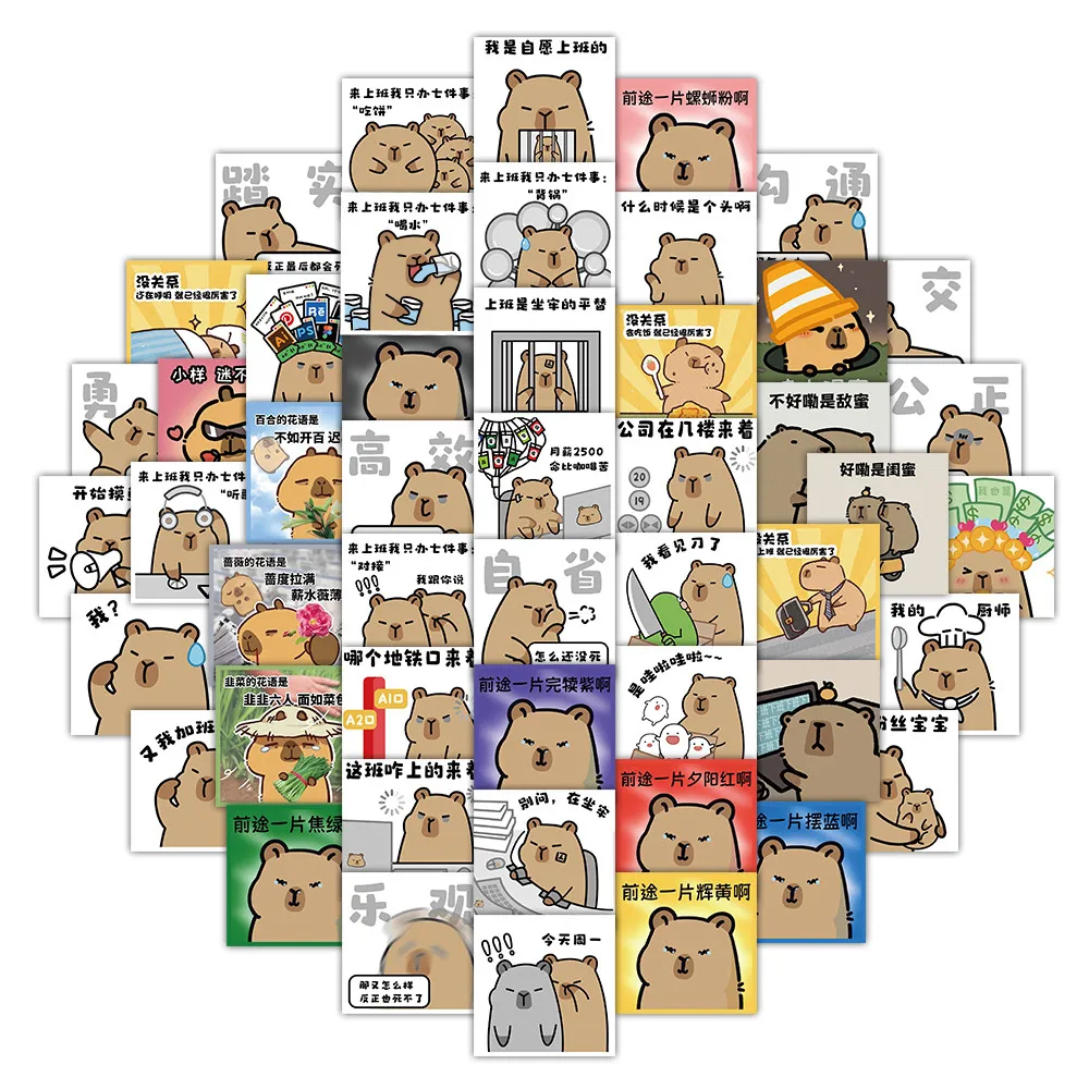 59 Pcs Funny Capyba… - image