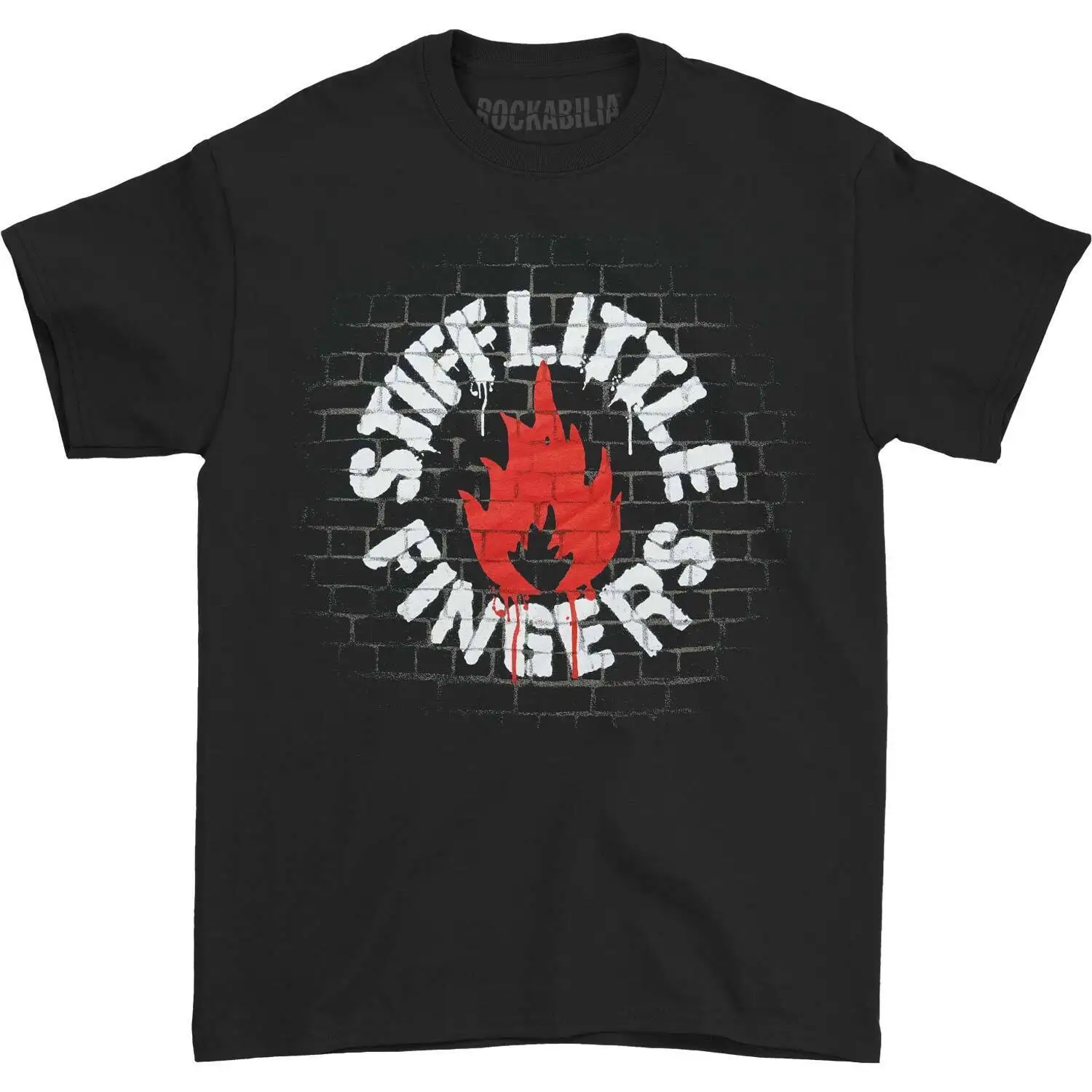 Men'S Stiff Little Fingers Wall T Shirt Xx Large Black