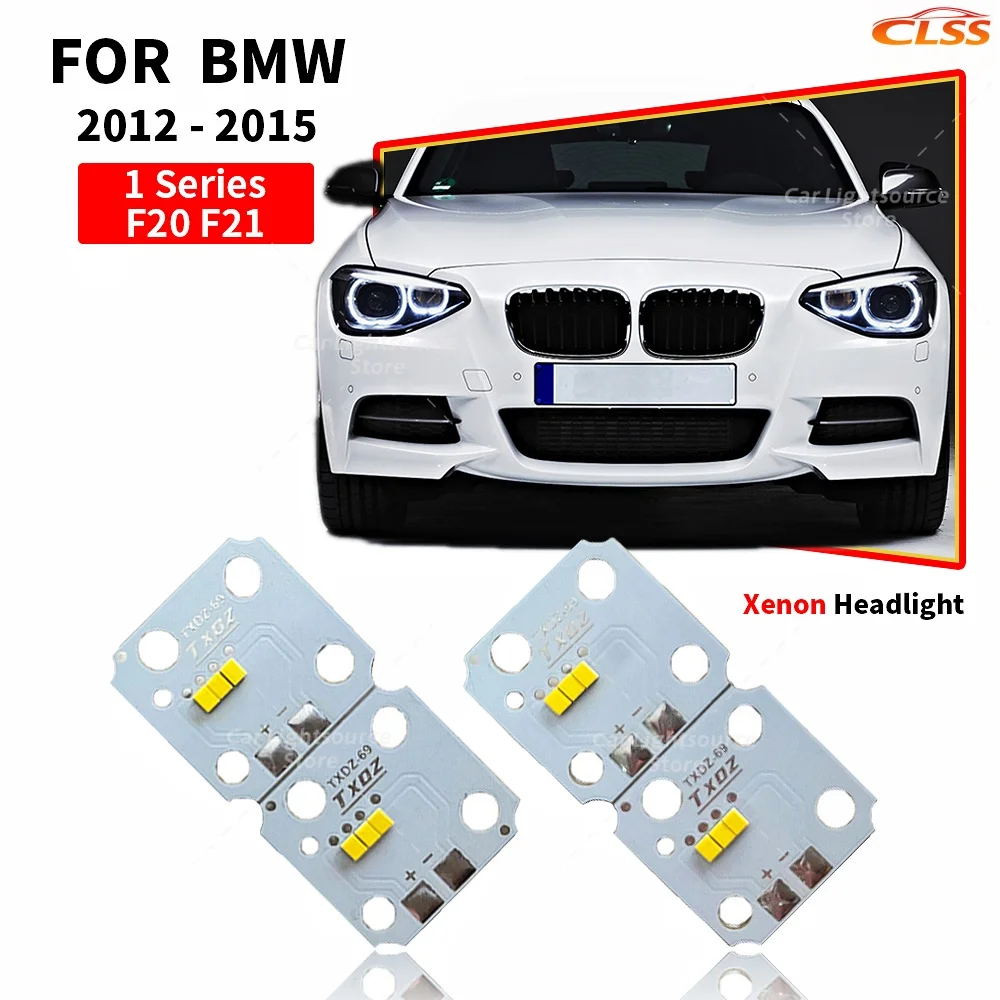 White Angel Eyes LED DRL Boards For BMW 1 Series F20 F21 2012-2015 Xenon Headlight Daytime Running Light Chip Module Daylight