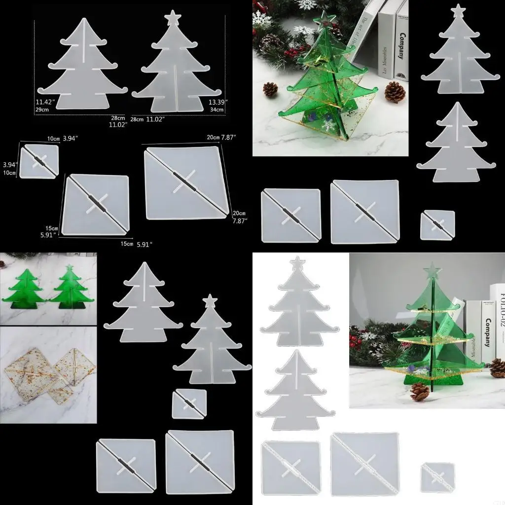 

Рождественский декор, рождественская елка, силиконовая форма, форма для литья из смолы, форма для чайника, коврика