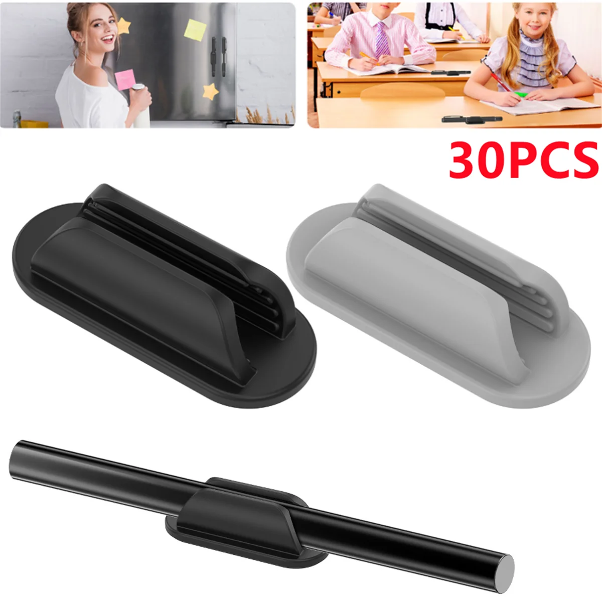 

Силиконовый держатель для ручек, анти-потерянный самоклеящийся держатель для ручек, органайзер, настольный маркер, шариковая ручка, зажим для хранения карандашей