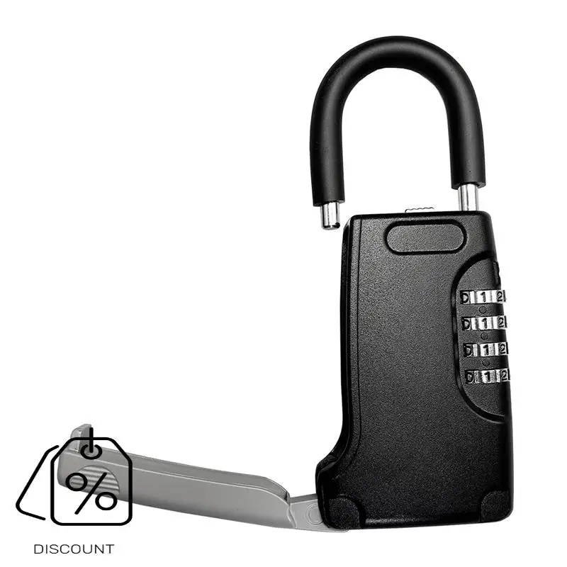 ABJO-Key Lock Box Outdoor With Code Realtor Security Lockbox For Spare Keys Outside For Home, Office, Garage
