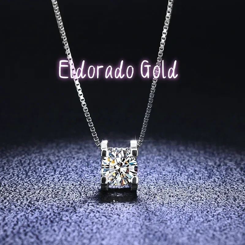 

Eldorado Gold High - End PT950 Platinum Women's Accessories - 1 Carat D Color Moissanite Cow Head Pendant, Excellent Cut, Diamo