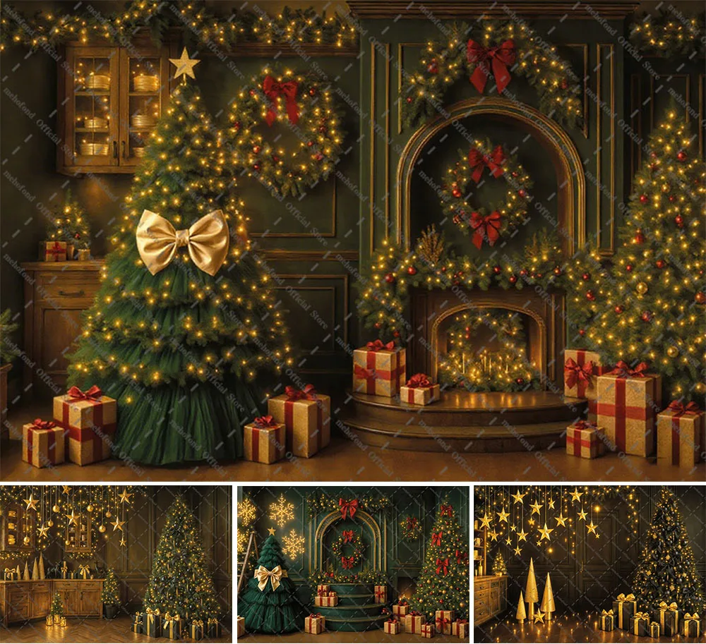 mehofond-fotografia-fundo-natal-vintage-quarto-painel-de-parede-arvore-natal-presente-criancas-familia-retrato-decoracao-pano-de-fundo-foto-studi