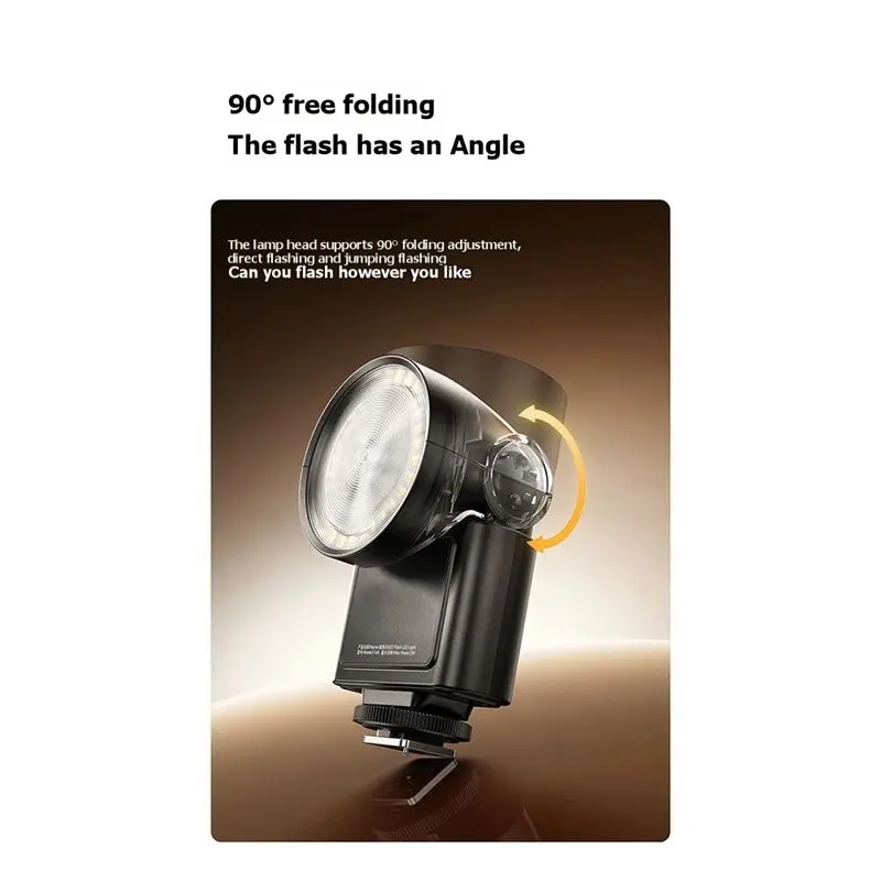 A97I-Speedlite GN16 6800K LED Flash Speedlight F16R For Canon Fuji Sony ZV1 Ricoh GR3 Nikon Panasonic Olympus Pentax Cameras