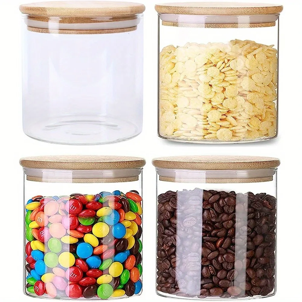 Glass Stash Jar w/ Bamboo Lid - 4.6oz