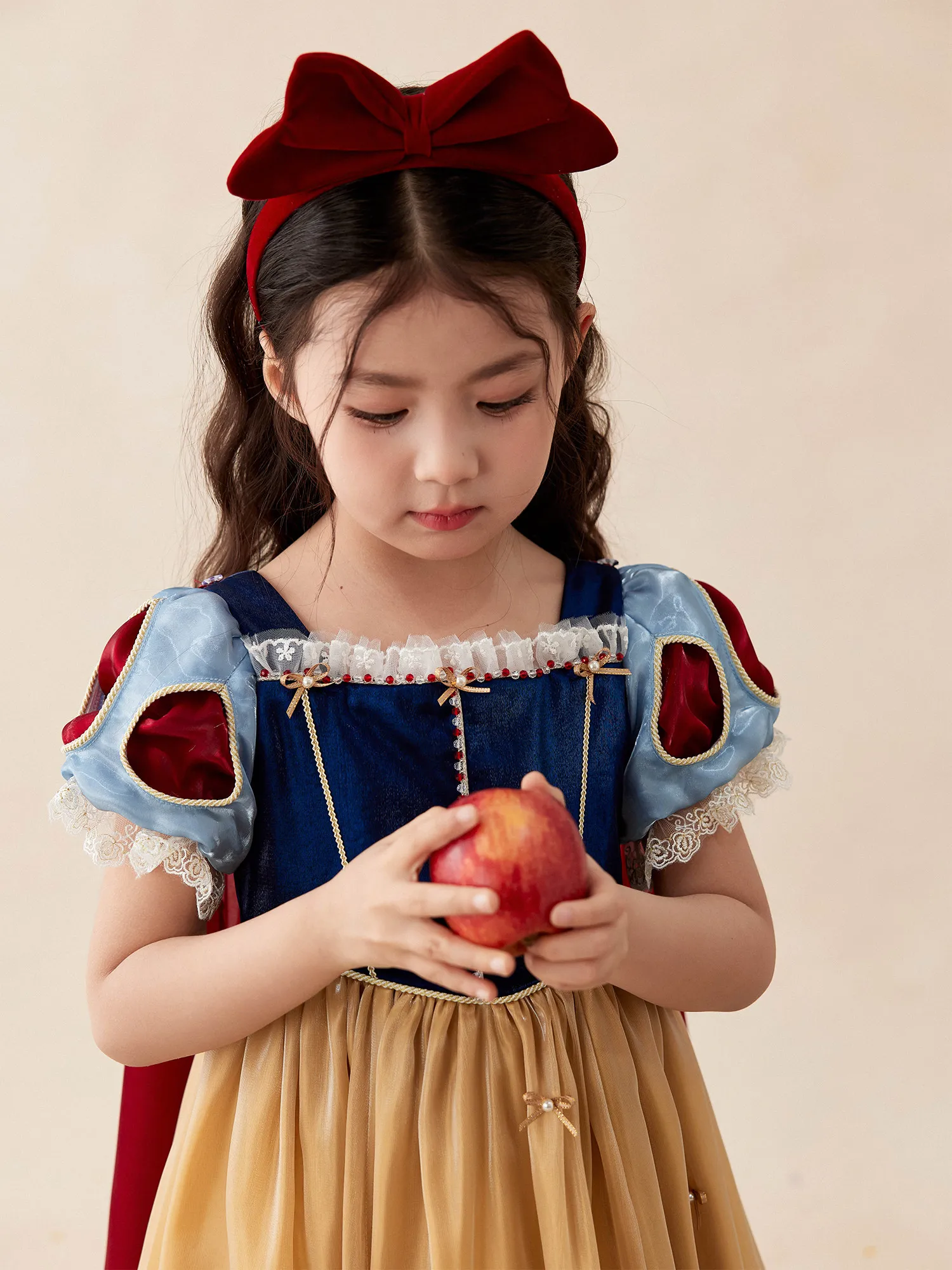 Klassisches Schneekostüm für Mädchen, luxuriöses Samtkleid, Kinder-Karnevals-Halloween-Cosplay-Outfit, Kleinkind-Prinzessin-Geburtstagsparty-Kleid – Detail 11