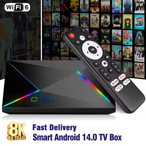 XGODY 2025 Android 14 8K Ultra HD Smart TV Box Wifi6 Octa-core Transmission Media Player 4GB32GB Large Memory Youtube BT5.0