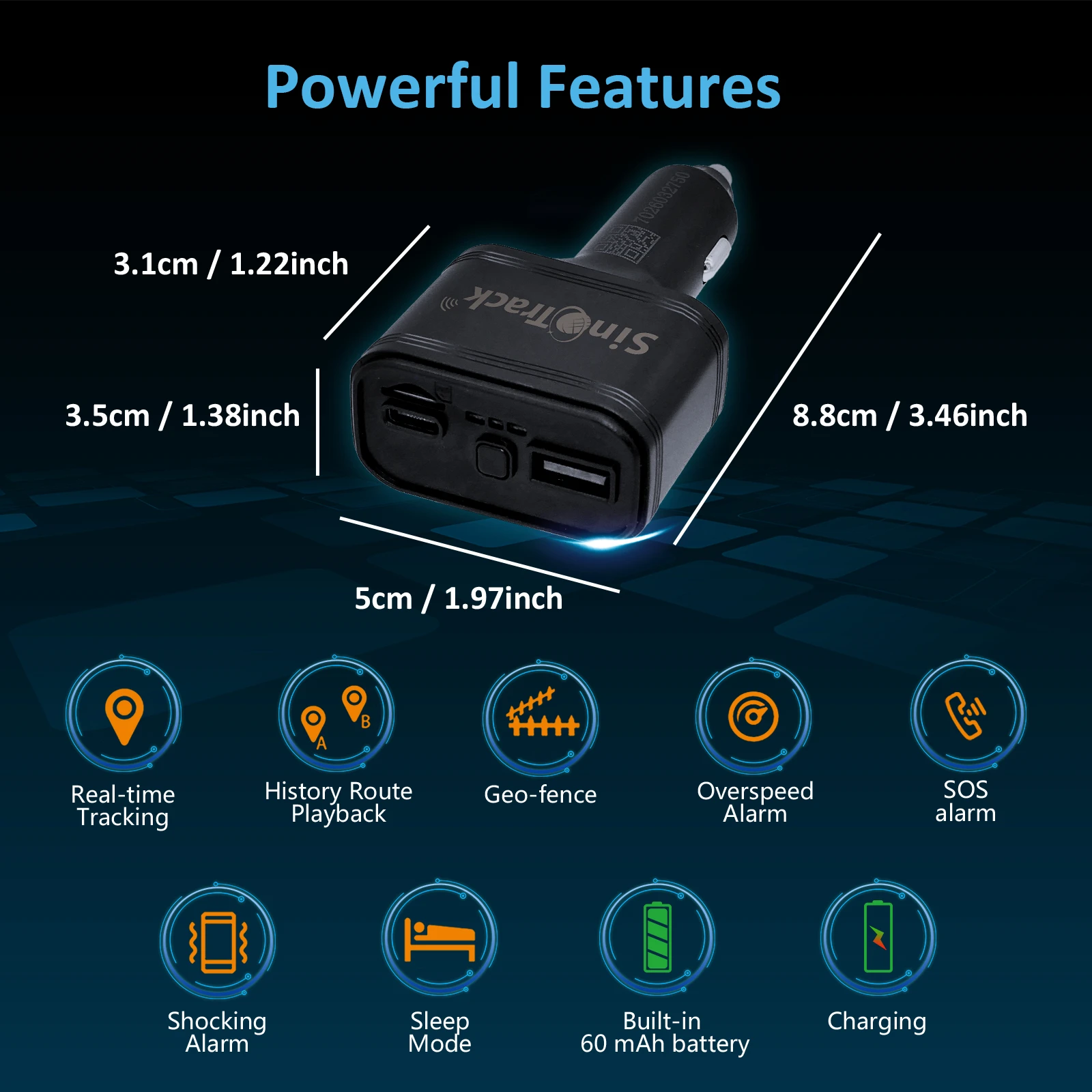 SinoTrack 4G USB سيارة ولاعة السجائر GPS المقتفي ST-909L شاحن هاتف السيارة مع تطبيق تتبع مجاني عبر الإنترنت #3