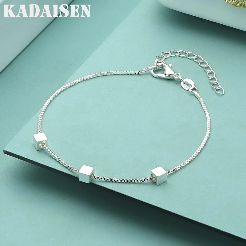 925 Sterling Silber Charms Anhänger Schönes Elegantes Hochzeits-Damenarmband Hochwertiges Modisches Fußkettchen Schmuck LH030