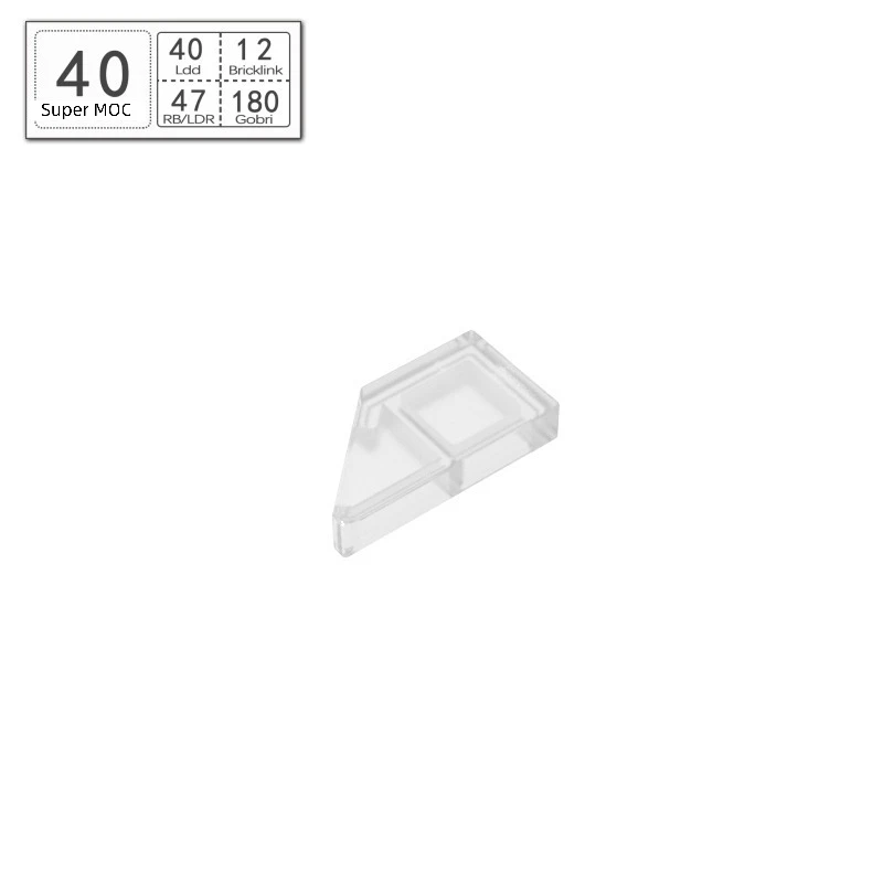 10PCS Moc Accessories 5092 Modified 1x2 Wedge Light Panel Right Building Blocks Kit Tile Brick Particle DIY Pieces of Toys Parts