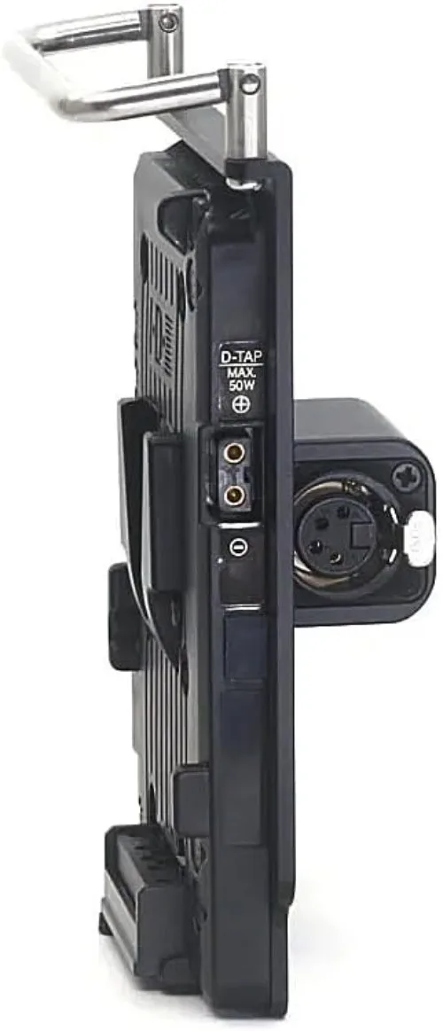 V-Mount Battery Plate to 4-Pin XLR Power Adapter D-Tap Output Converter for Cinema Cameras, DSLR Rigs, and Broadcast Equipment