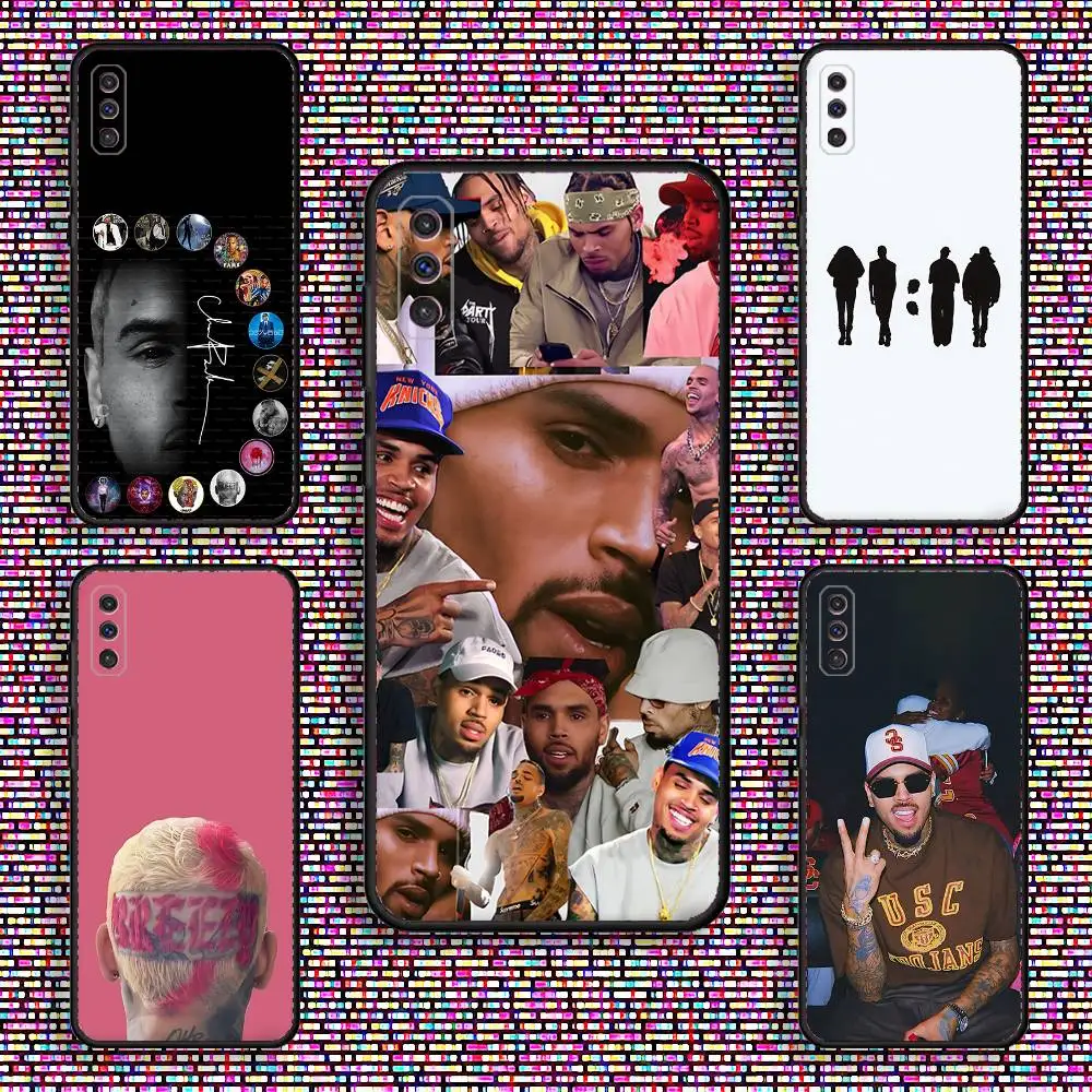 

C-Chris Brown 11 Phone Case For Samsung S 25,24,23,22,30,21,10,9,Ultra,Plus,Lite,FE,4,5 G Black Soft Case