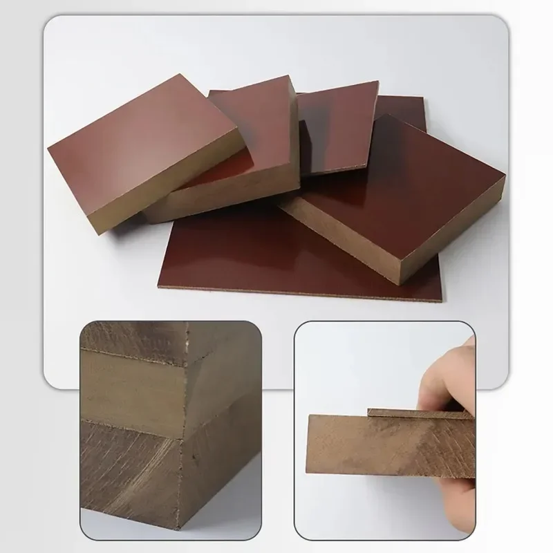Thick 2-50mm Composite Insulated Glulam Board  Phenolic Bakelite SheetElectrical Wooden Fabric Plate Resin Laminate CNC DIY Part