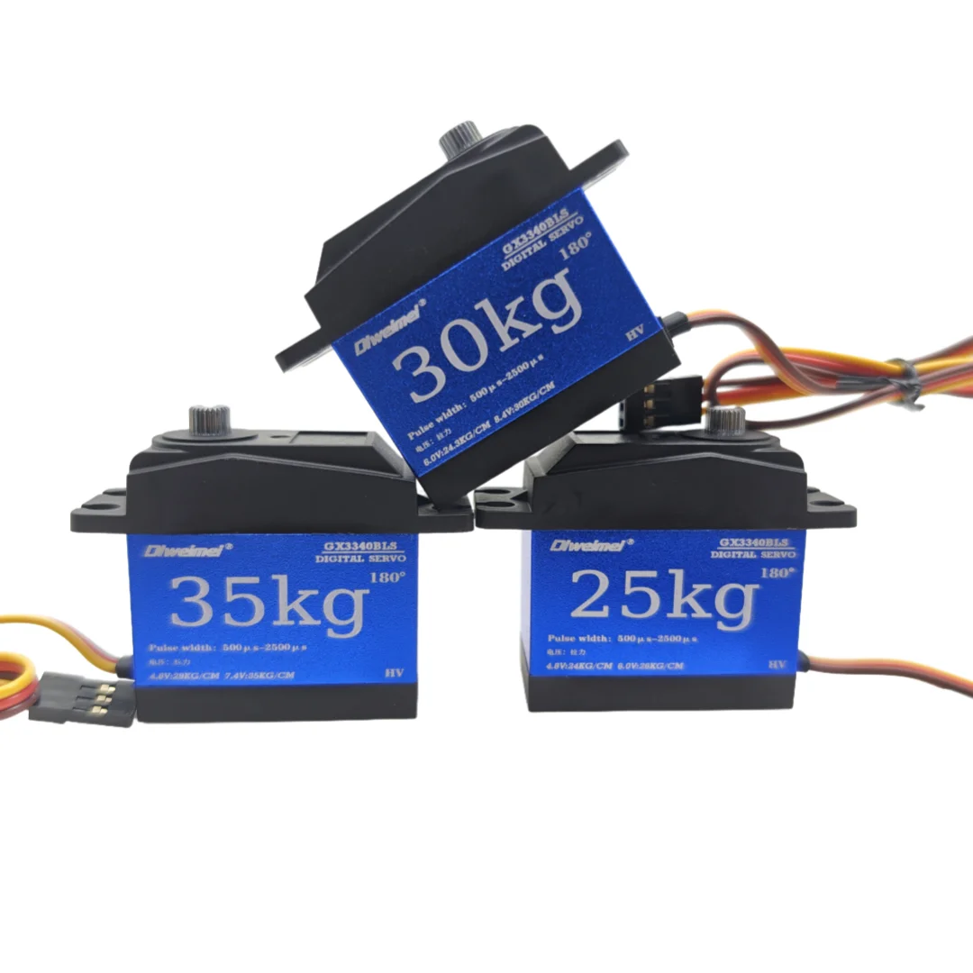 

30KG 35KG 25KG Servo motors 180 Degree 270 Degree Large Torque Digital Servo Metal Gears 25T Servo Arm For RC Car Truck DLweimei