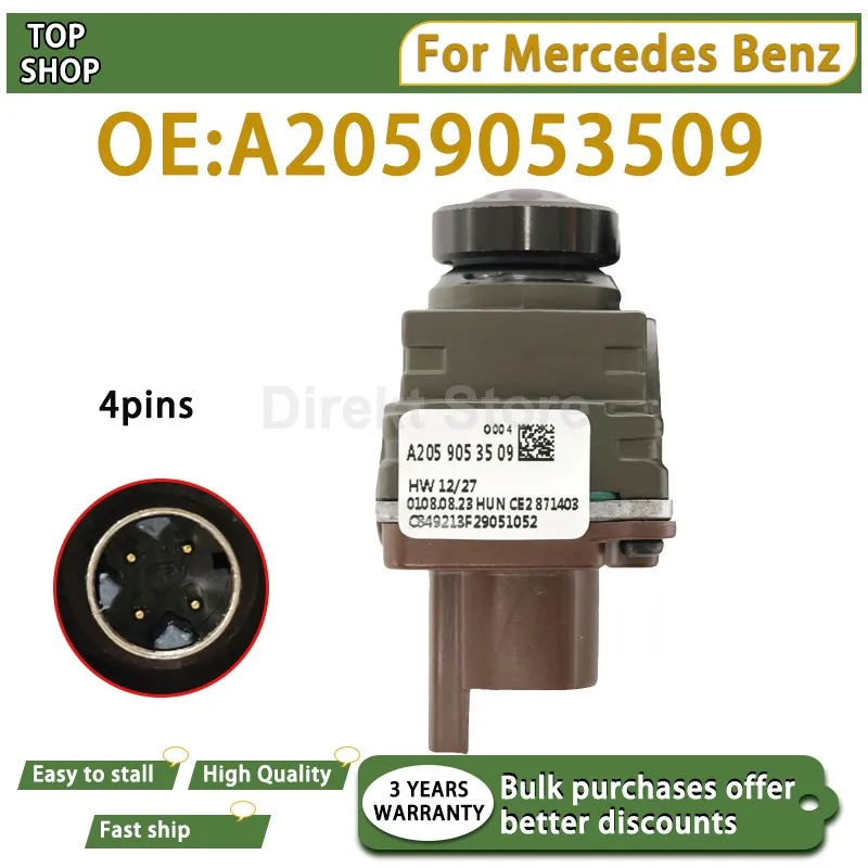 High Quality Surround View Parking Camera HD A2059053509 2059053509 FOR Mercedes Benz CLS W257 W177 CLA CLS G GLE GLC AMG