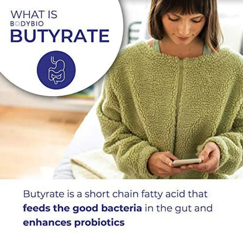 Sodium Butyrate - Short-chain Fatty Acids, Intestinal Health Supplement, Promotes Digestion, Liver Function & DNA Health Non-GMO