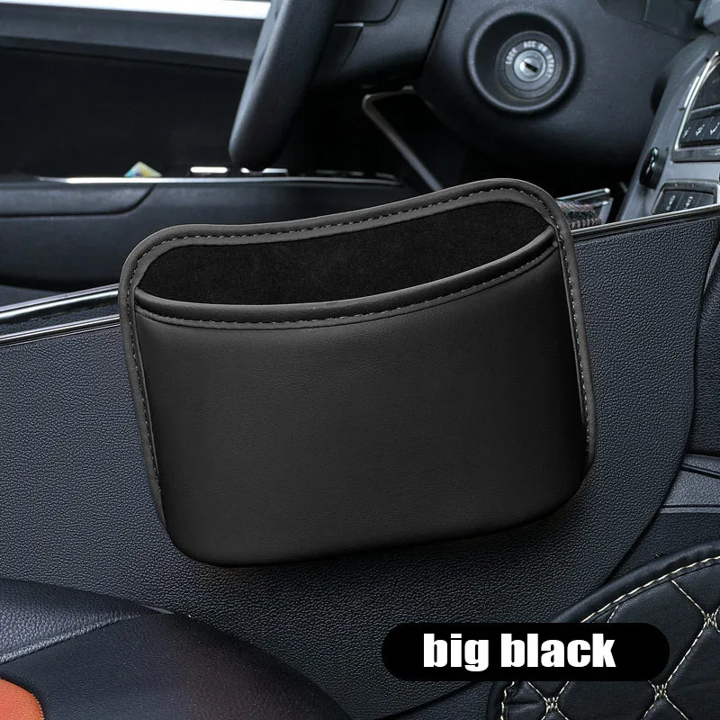 حقيبة جيب منظم السيارة لصندوق تخزين السيارة حقيبة جمع بطاقات الهاتف مفتاح لصق صندوق جيب تخزين السيارة ذاتية اللصق