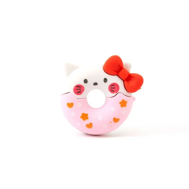 Sanrio Hello Kitty Donut Eraser Learning Rewards Kindergarten Creative Stationery Small Gifts Cute School Supplies Wholesale