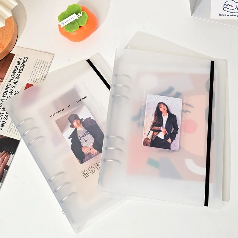 photo card binder a5 Kpop Photocard Binder, 6 Ring Album with 200 Slots, PU Leather Binder Cover with Magnetic Buckle Closure for Organizing Trading Cards (Black) : Office Products Front Display Pocket Show off your bias with a favorite photocard right on the cover—it’s the perfect finishing touch Antner - Brandclub - Antner