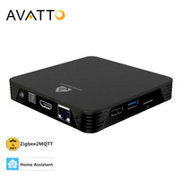 AVATTO Home Assistant Box 4G Plus 32G USB 3.0/2.0 Ports Quad-core Cortex-A53 Smart Home Automation Support ZigBee2MQTT ZHA