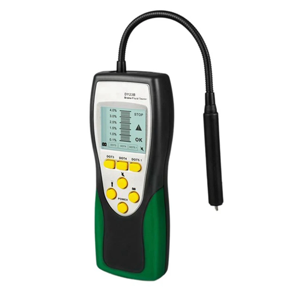 DUOYI Car Brake Fluid Tester Oil Inspection 250mm Detector 2.2 Inch Lcd for Dot3 Car Brake Oil Quality LED