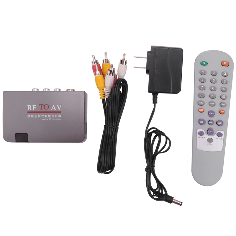 RF To AV Converter,Channel Selector,Booster,Cable TV To Projection TV,Video Port Supports Full System AC110-240V