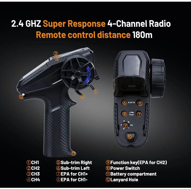 1/12 RC Raing Buggy 4WD Car BX-12 Brushless 70km/h High-Speed 3S Vehicle Off-road Model 2.4G 4CH Remote Control ESC Motor Part
