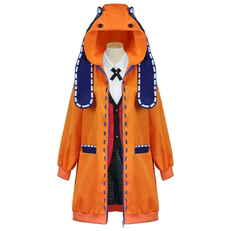 Costume cosplay per bambini adulti Anime Jabami Yumeko Parrucca uniforme Kakegurui Set completo di vestiti di Halloween