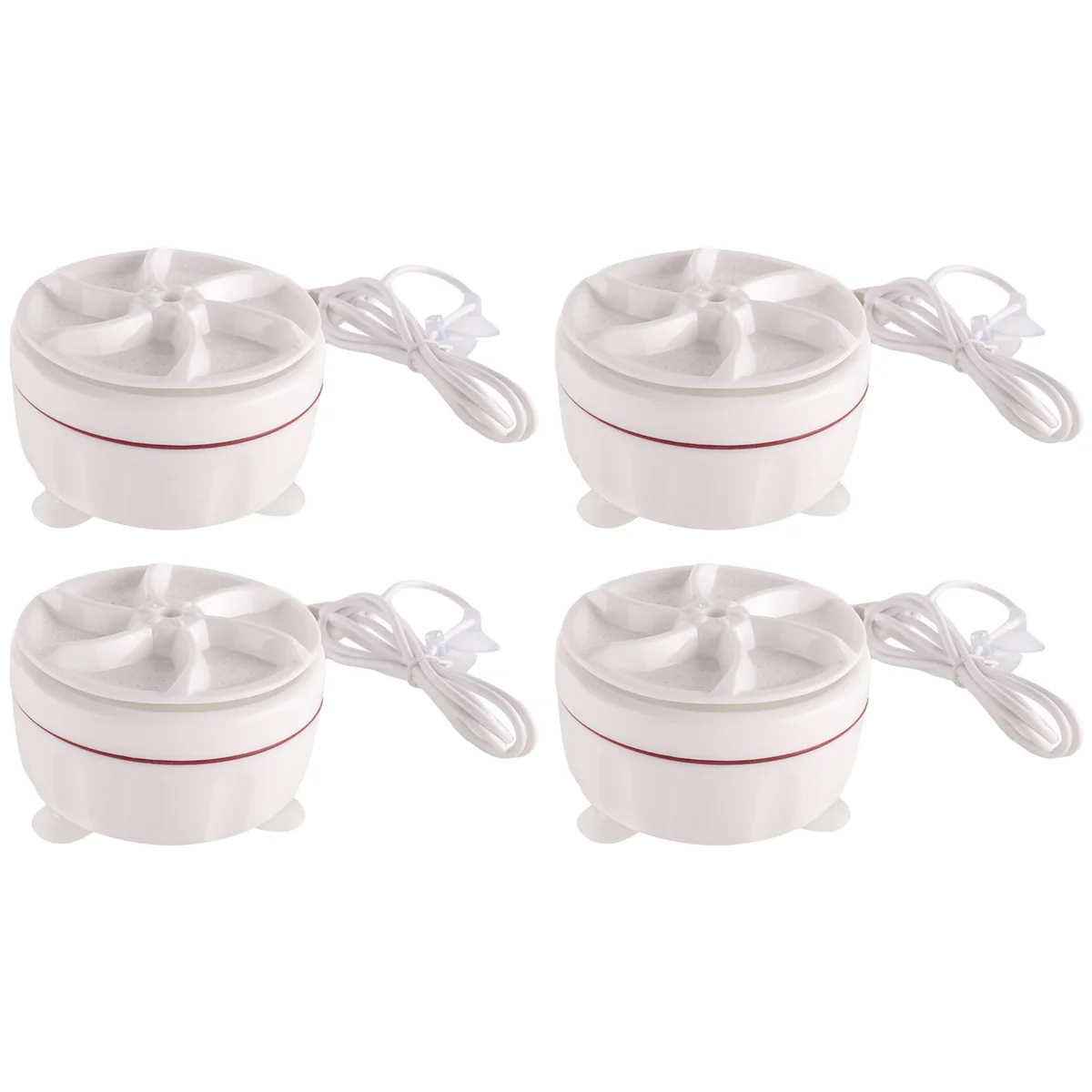 

4PCS Mini Washing Machine USB Two-Way Rotating Turbine Portable Washing Machine for Sock Underwear for