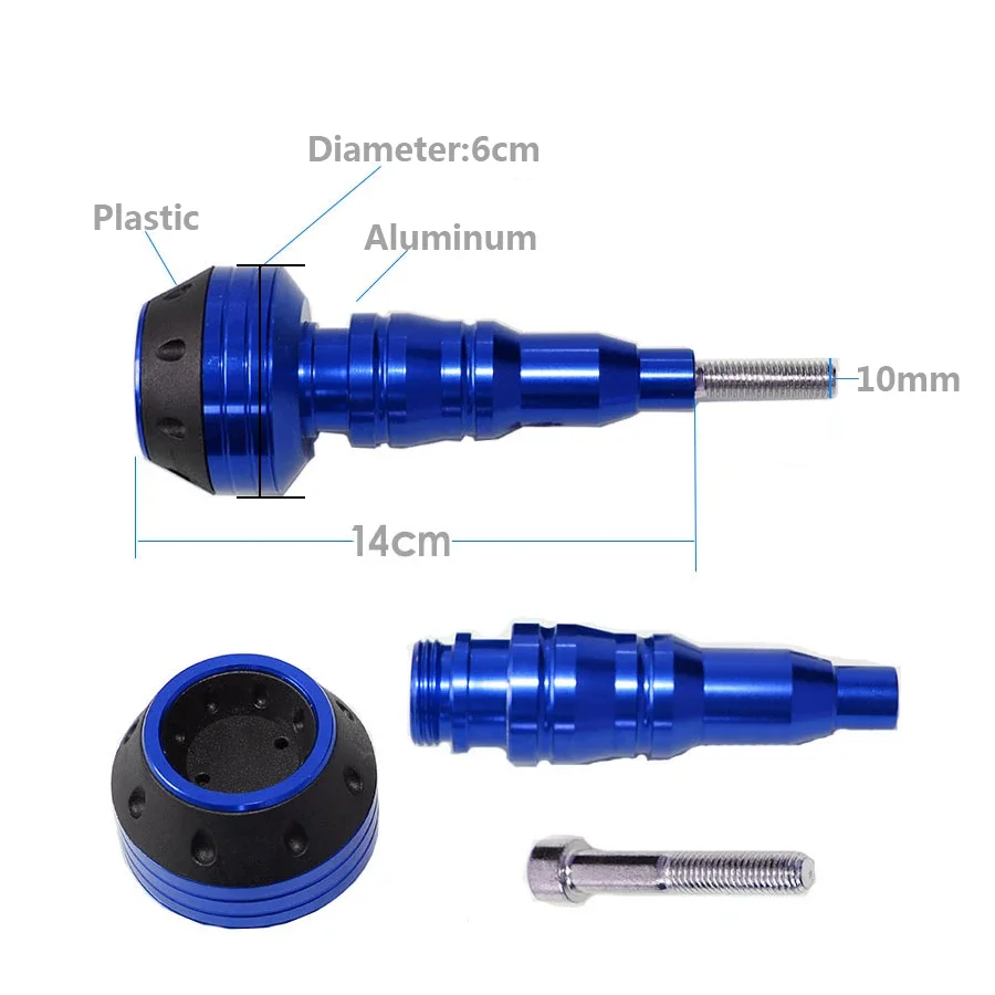 Universal Motorcycle Frame Slider Moto Falling Protector M10 Anti Crash Ball Engine Protection Moto Crash Pad Rod M10 Screw