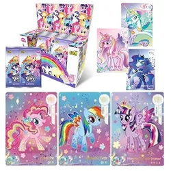 Kayou My Little Pony Card Authentieke Regenboog Tas Glow Moon Fun Shadow Card Bag Twilight Sparkle Applejack Kaarten Vakantie Speelgoed Cadeau