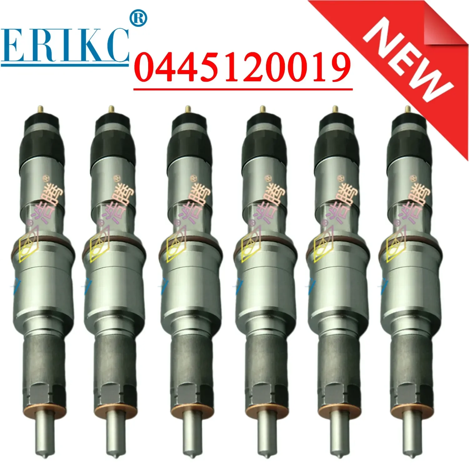 6PCS 0445120019 Genuine Common Rail Injector 0 445 120 019 For Bosch RENAULT 370 Kerax 420 Kerax 470 Premium DCI11E/DCI11C