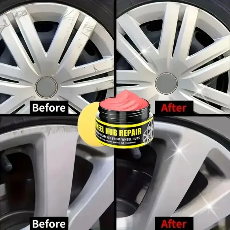 Wheel Rims Repair Paste Polishing Cream For Aluminum And Chrome Rims 50g 80g 