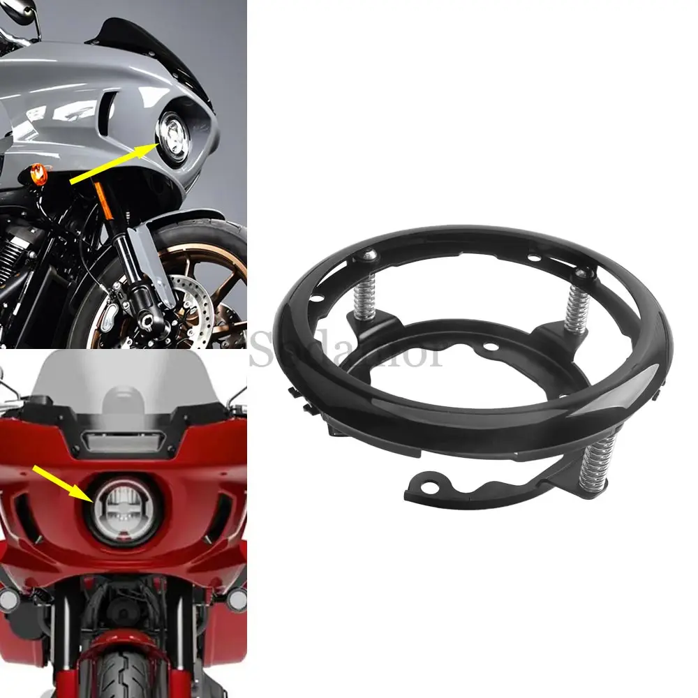 

Монтажный кронштейн для фар мотоцикла, комплект колец, аксессуары из пластика из железного сплава для Harley Softail Low Rider ST FXLRST 2022-2025