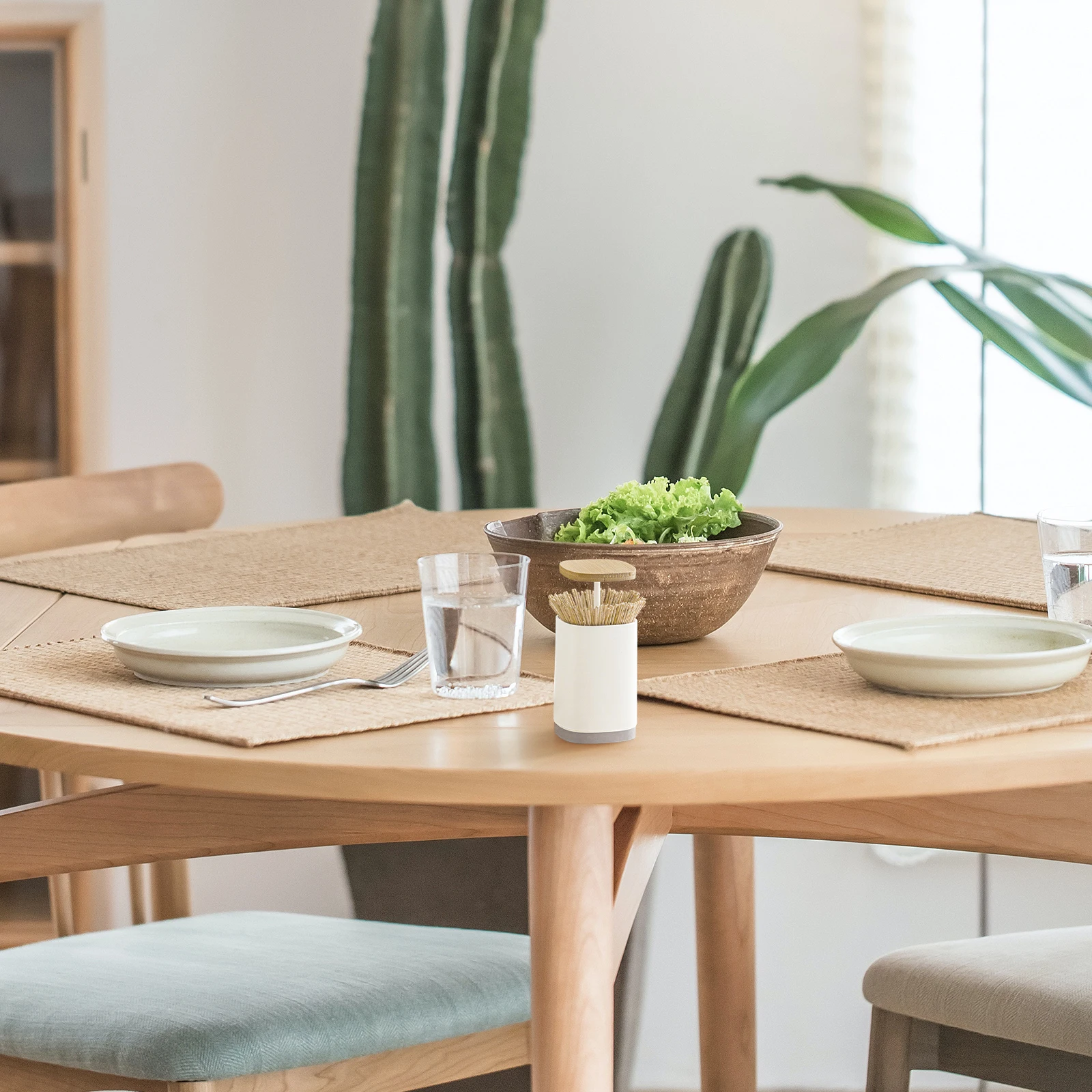 

1Pcs Toothpick Box Divided Pressing Type Embedded Cover Large Capacity Home Organizer Pop-Up Toothpick Holder Cotton Swab Floss