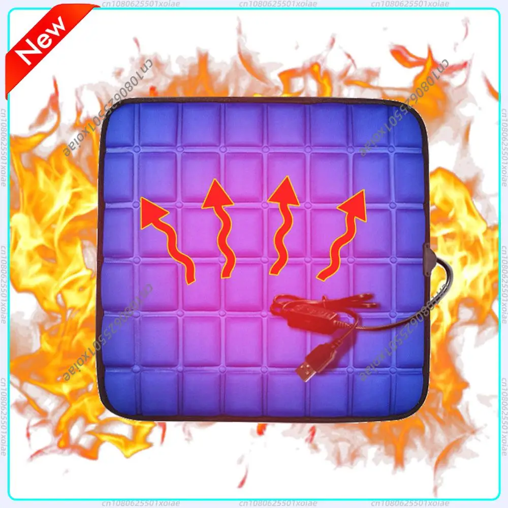 

USB-подогреваемая накидка на автомобильное сиденье 5В: комфортная, нескользящая, устойчивая к царапинам, для автомобиля, дома и офиса