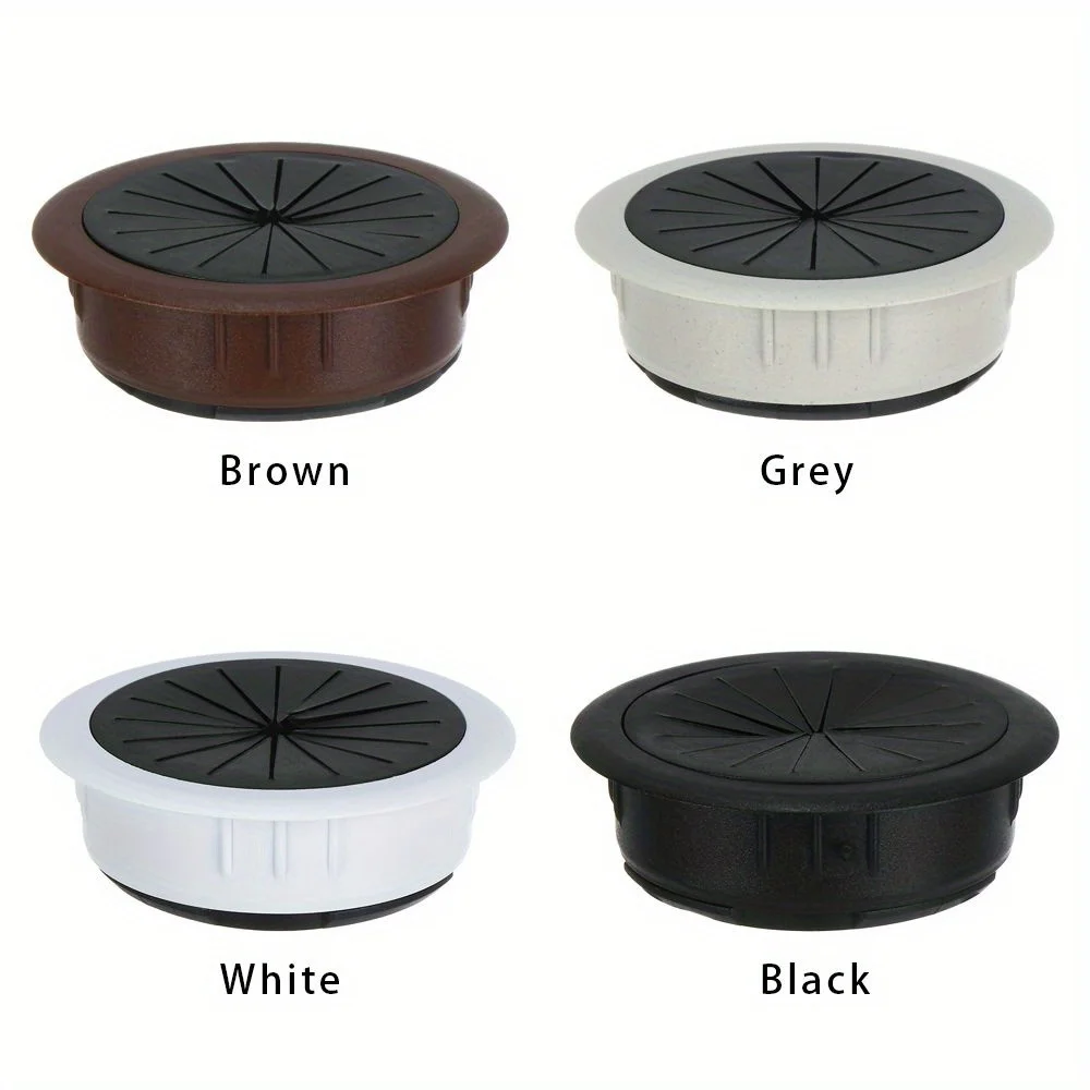 Computer Grommet Office Line Box Wire Hole Cover Organizer Hardware Cable Clamp Buckle Line Practical Desk Table Cable Fastener