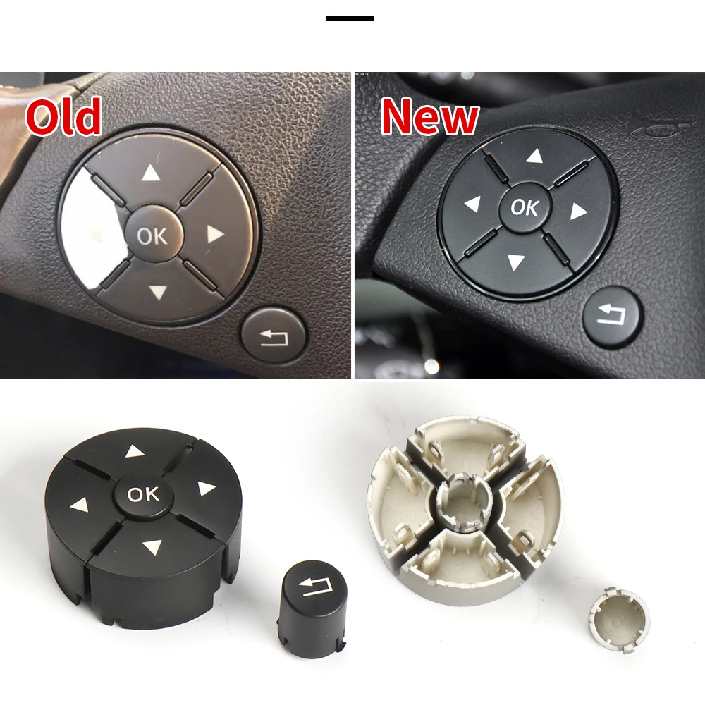 For Mercedes W204 W212 Steering Wheel Switch Control Buttons Car Multi-function Switch Buttons For Benz C E GLK Class 2048210351