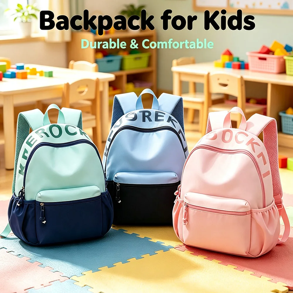 Backpack Kindergarten Girls Boys Children's Daycare Backpack Girl Cute Mimi School Bag，Preschool Kid School Bags For 2-5 Years