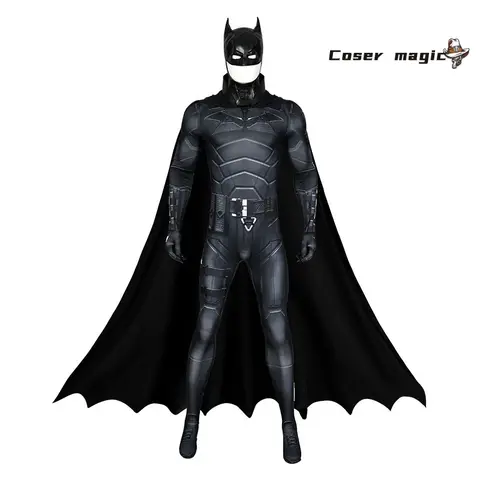 Anime Detective Comics Batman Cosplay Kostym Uniform Halloween Karneval Fest Jul Lekroll Kläder Kläder 10 best sales Batman Fantasy - №7